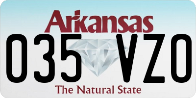AR license plate 035VZO