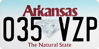 AR license plate 035VZP