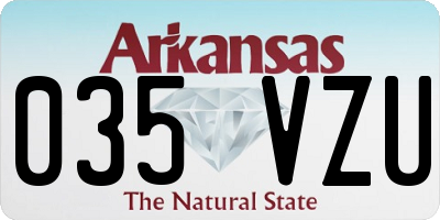 AR license plate 035VZU