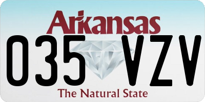 AR license plate 035VZV