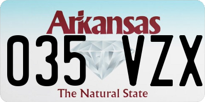 AR license plate 035VZX