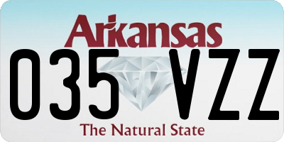 AR license plate 035VZZ