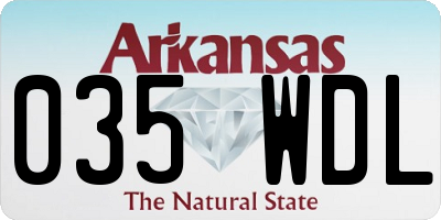 AR license plate 035WDL
