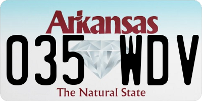 AR license plate 035WDV
