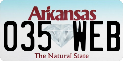 AR license plate 035WEB