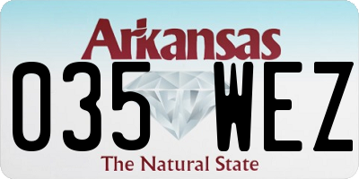 AR license plate 035WEZ