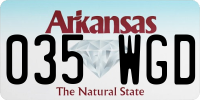 AR license plate 035WGD