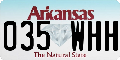 AR license plate 035WHH