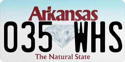 AR license plate 035WHS