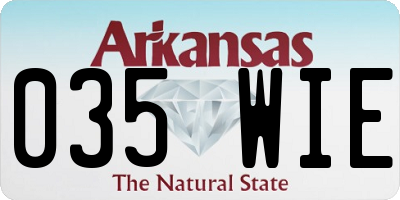 AR license plate 035WIE