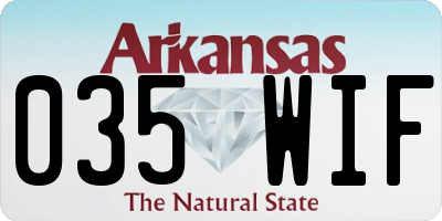 AR license plate 035WIF