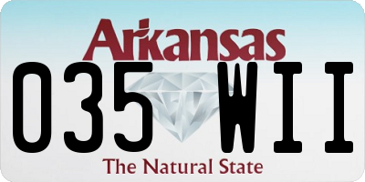AR license plate 035WII