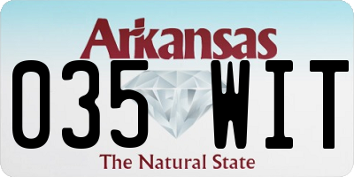 AR license plate 035WIT