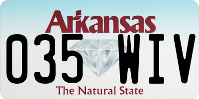 AR license plate 035WIV