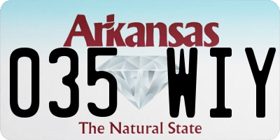 AR license plate 035WIY
