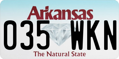 AR license plate 035WKN