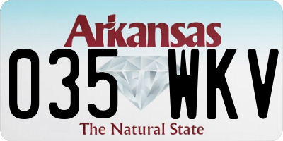 AR license plate 035WKV
