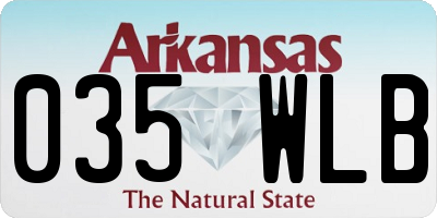AR license plate 035WLB