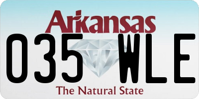 AR license plate 035WLE