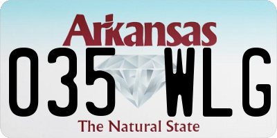 AR license plate 035WLG