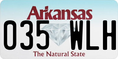 AR license plate 035WLH