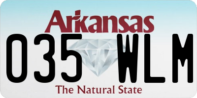 AR license plate 035WLM