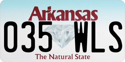 AR license plate 035WLS