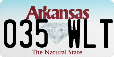 AR license plate 035WLT