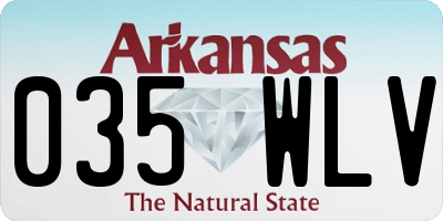 AR license plate 035WLV