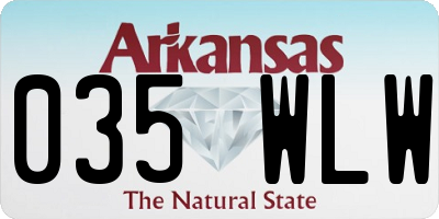 AR license plate 035WLW