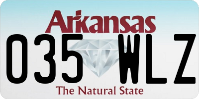 AR license plate 035WLZ