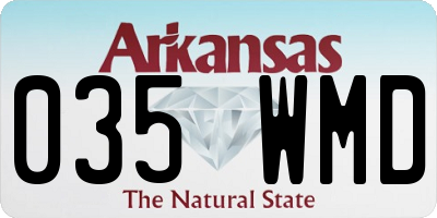 AR license plate 035WMD