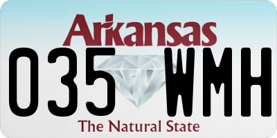 AR license plate 035WMH