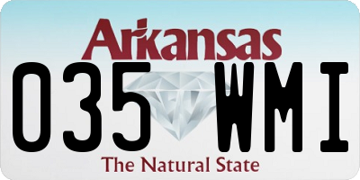 AR license plate 035WMI