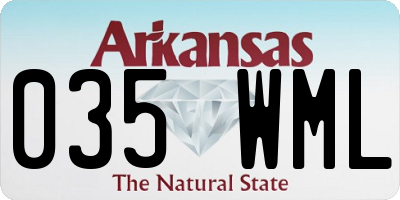 AR license plate 035WML
