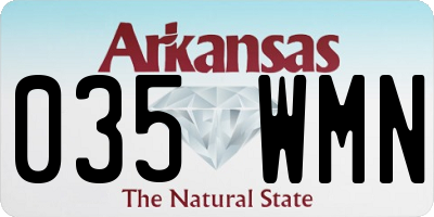 AR license plate 035WMN