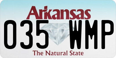 AR license plate 035WMP