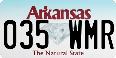 AR license plate 035WMR