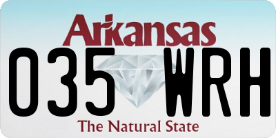 AR license plate 035WRH