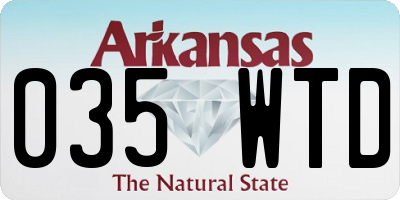 AR license plate 035WTD