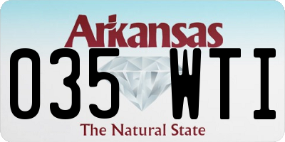 AR license plate 035WTI
