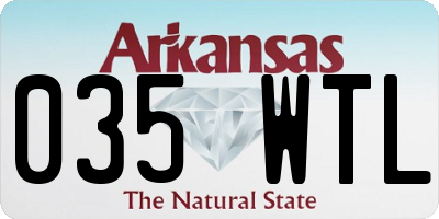 AR license plate 035WTL