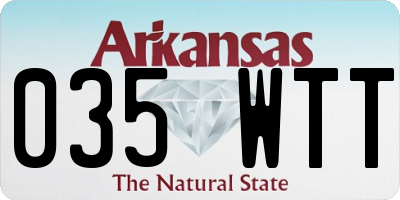AR license plate 035WTT
