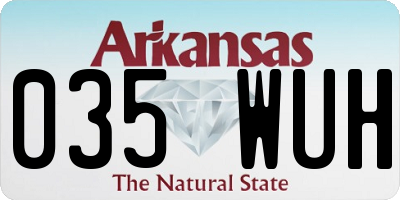AR license plate 035WUH