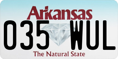 AR license plate 035WUL