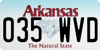 AR license plate 035WVD