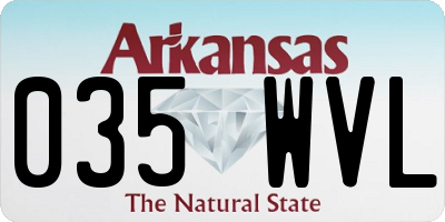 AR license plate 035WVL