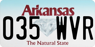 AR license plate 035WVR