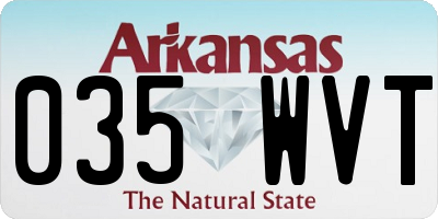 AR license plate 035WVT
