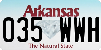 AR license plate 035WWH